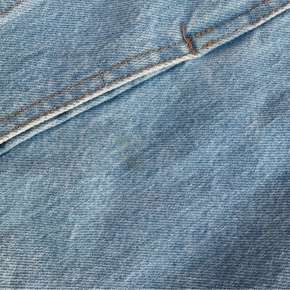 Vtg J Crew Denim Trucker Jean Jacket Mens Medium USA Made Green Label - Picture 10 of 14